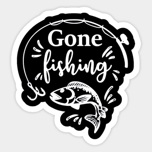 Gone Fishing Sticker